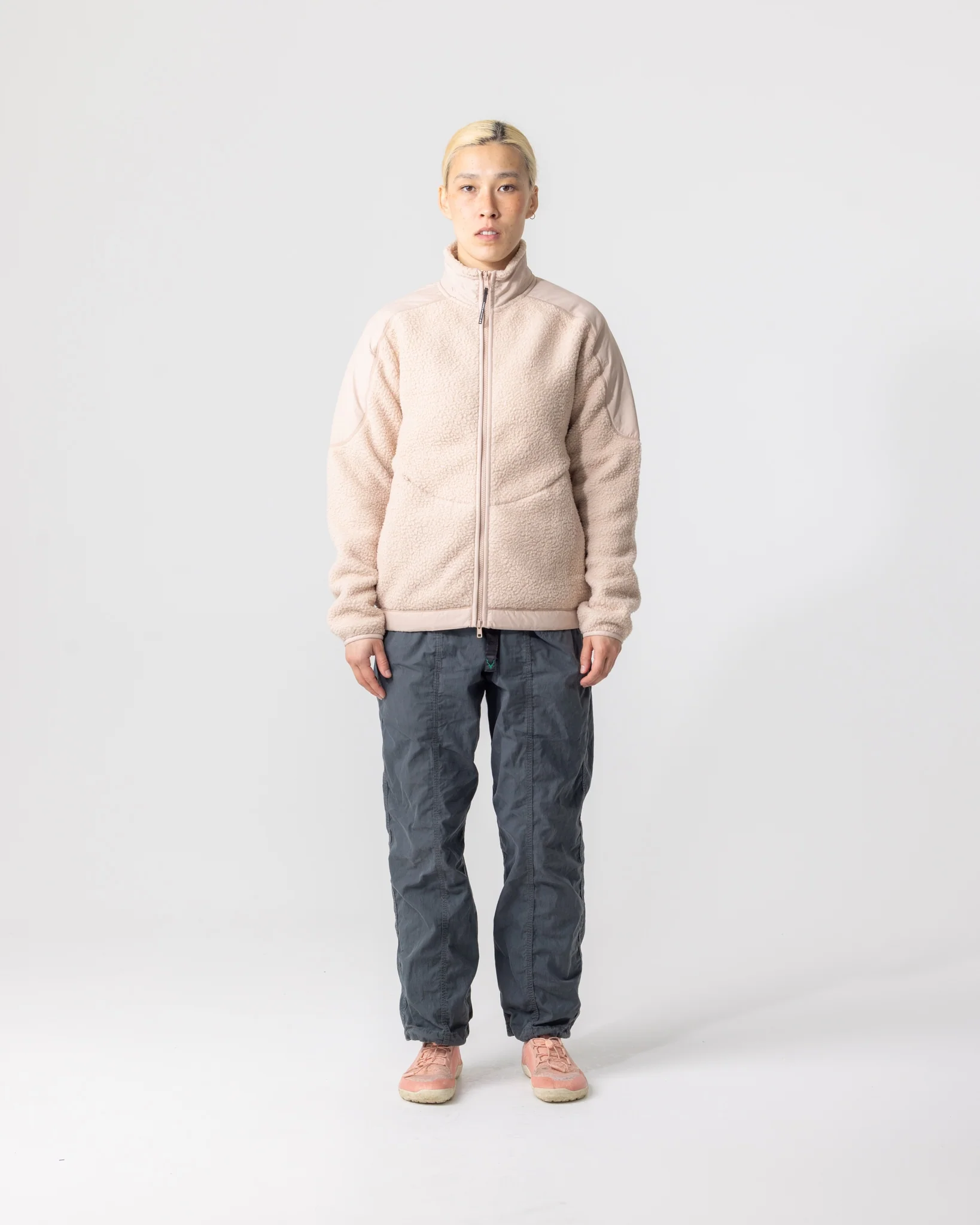 Unisex Fleece Jacket - Almond Beige - Image 3