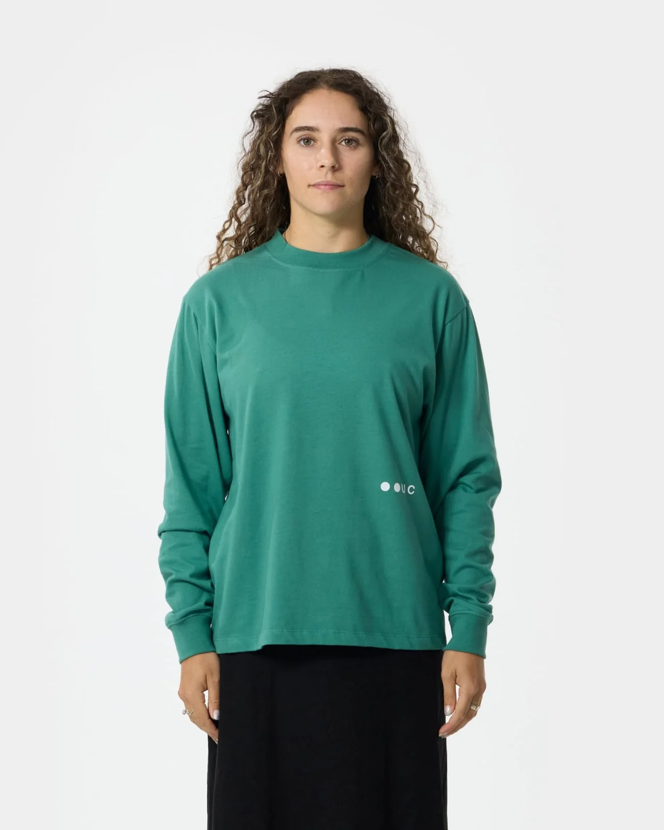 Unisex Long Sleeve Tee - Bottle Green - Image 2